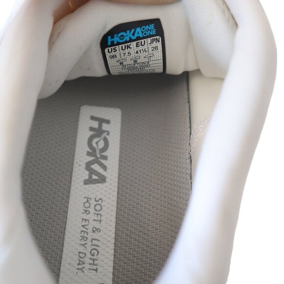 Hoka One One Clifton 8 Women's US Size 9B Eggnog White Low Top Athletic Sneakers - Picture 6 of 7